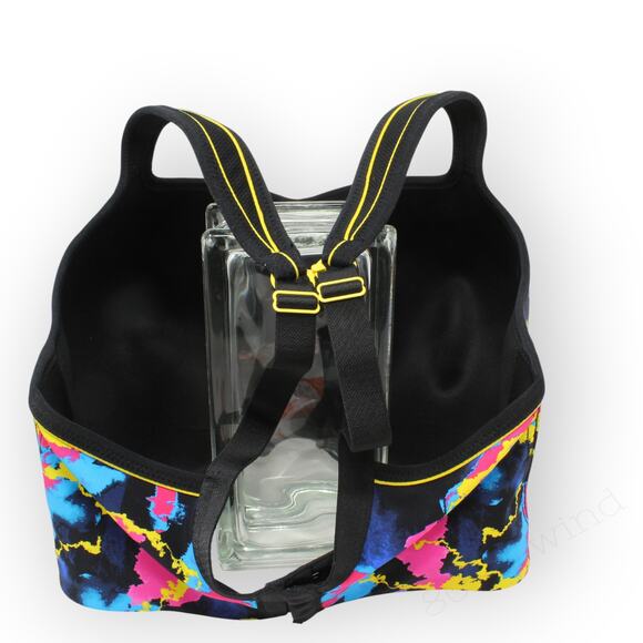 UK 34GG Panache SportsBra 5021A Underwire HighImpact Convertible ElectricPrint - Picture 7 of 7